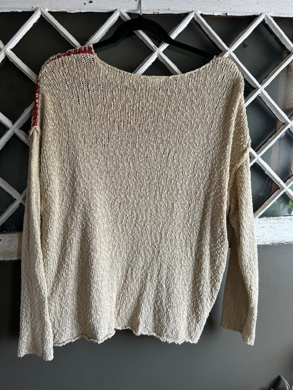 By together Neutral Americana Flag Knit Sweater - Red & Blue - Picture 4 of 5